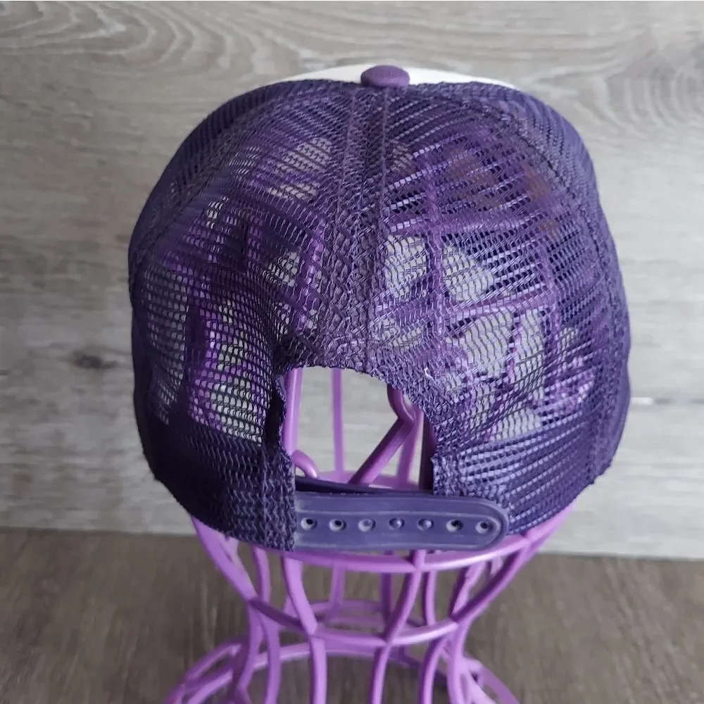 Scentsy White & Purple Snapback Trucker Hat